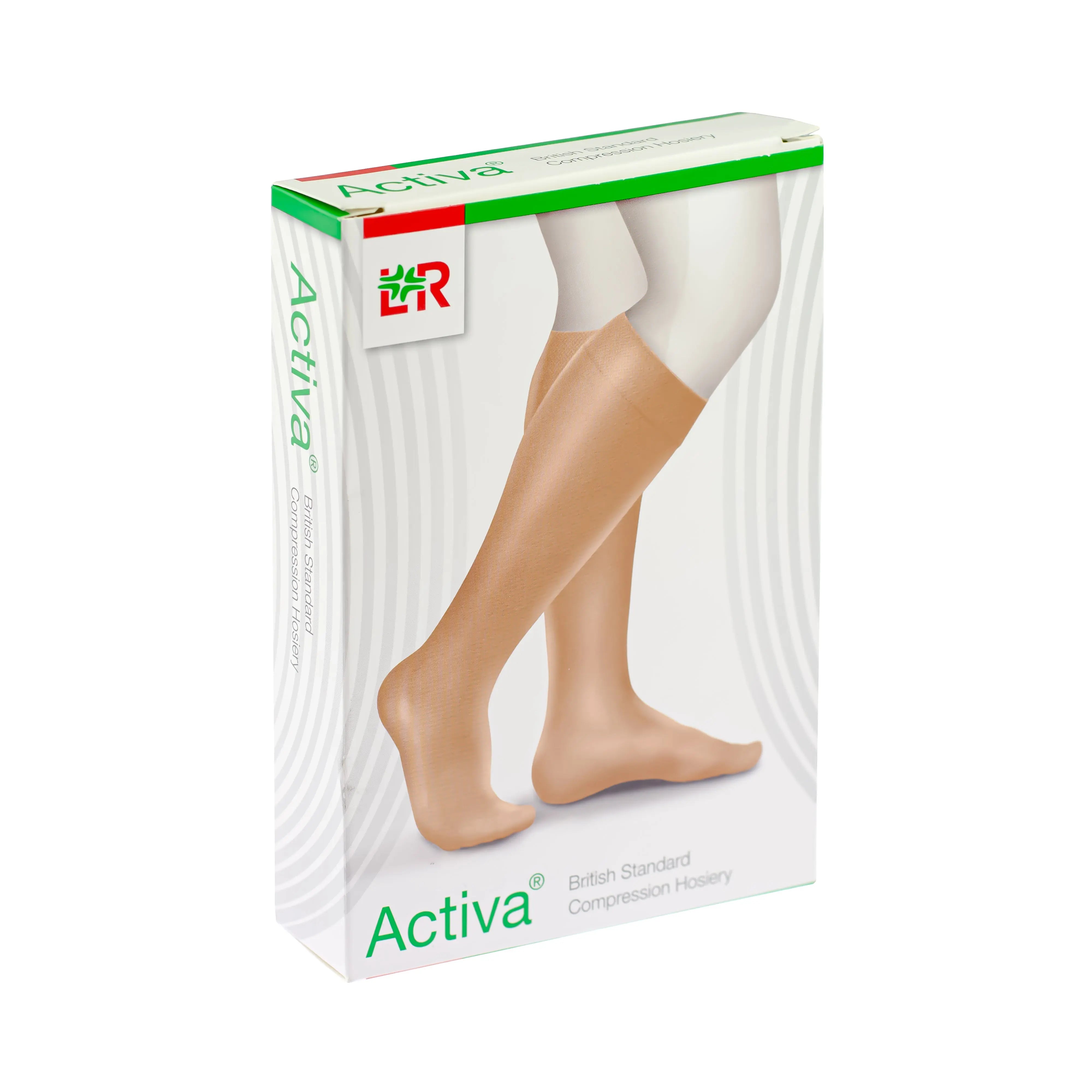 Activa Compression Hosiery - Class 1 Open Toe Below Knee (Sand) (x2)