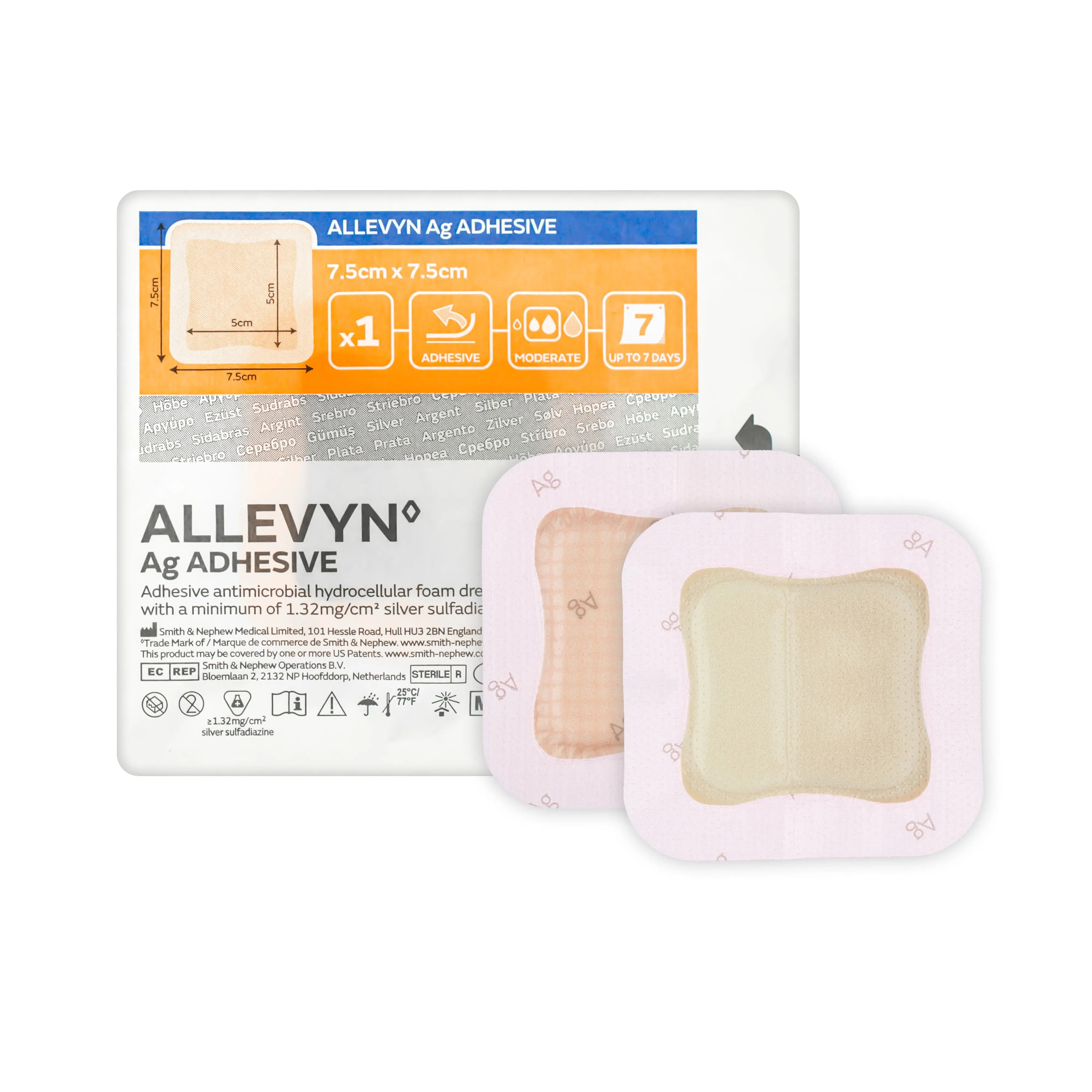 Allevyn Ag Adhesive Dressing - Strong Adhesive (Multiple Sizes) (x10)