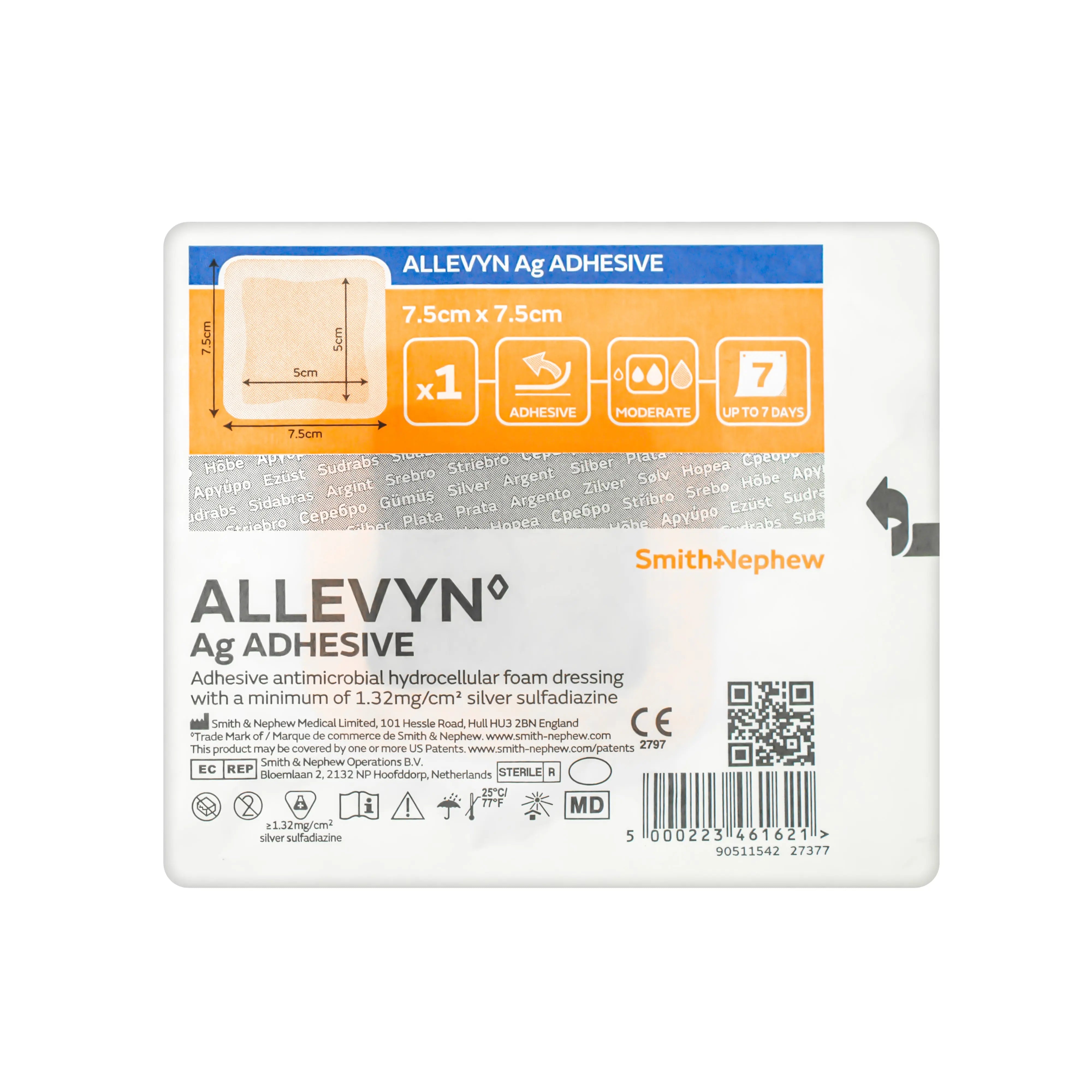 Allevyn Ag Adhesive Dressing - Strong Adhesive (Multiple Sizes) (x10)