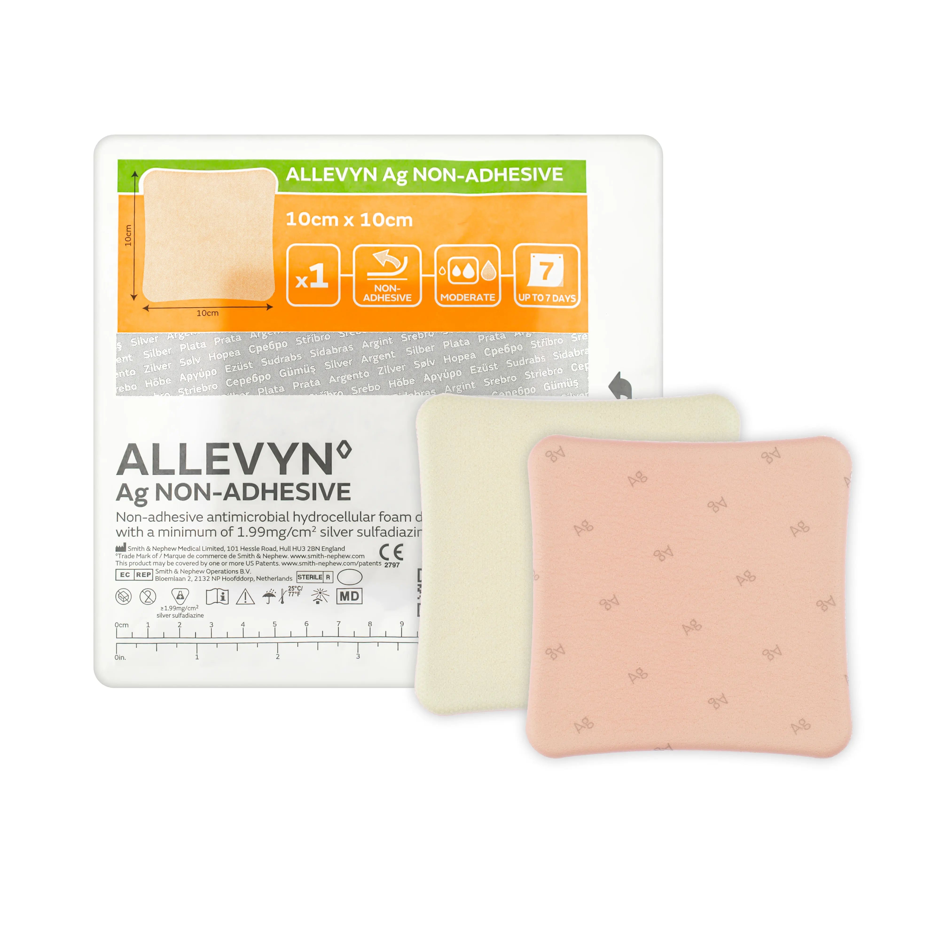 Allevyn Ag Non-Adhesive Dressing (Multiple Sizs) (x10)