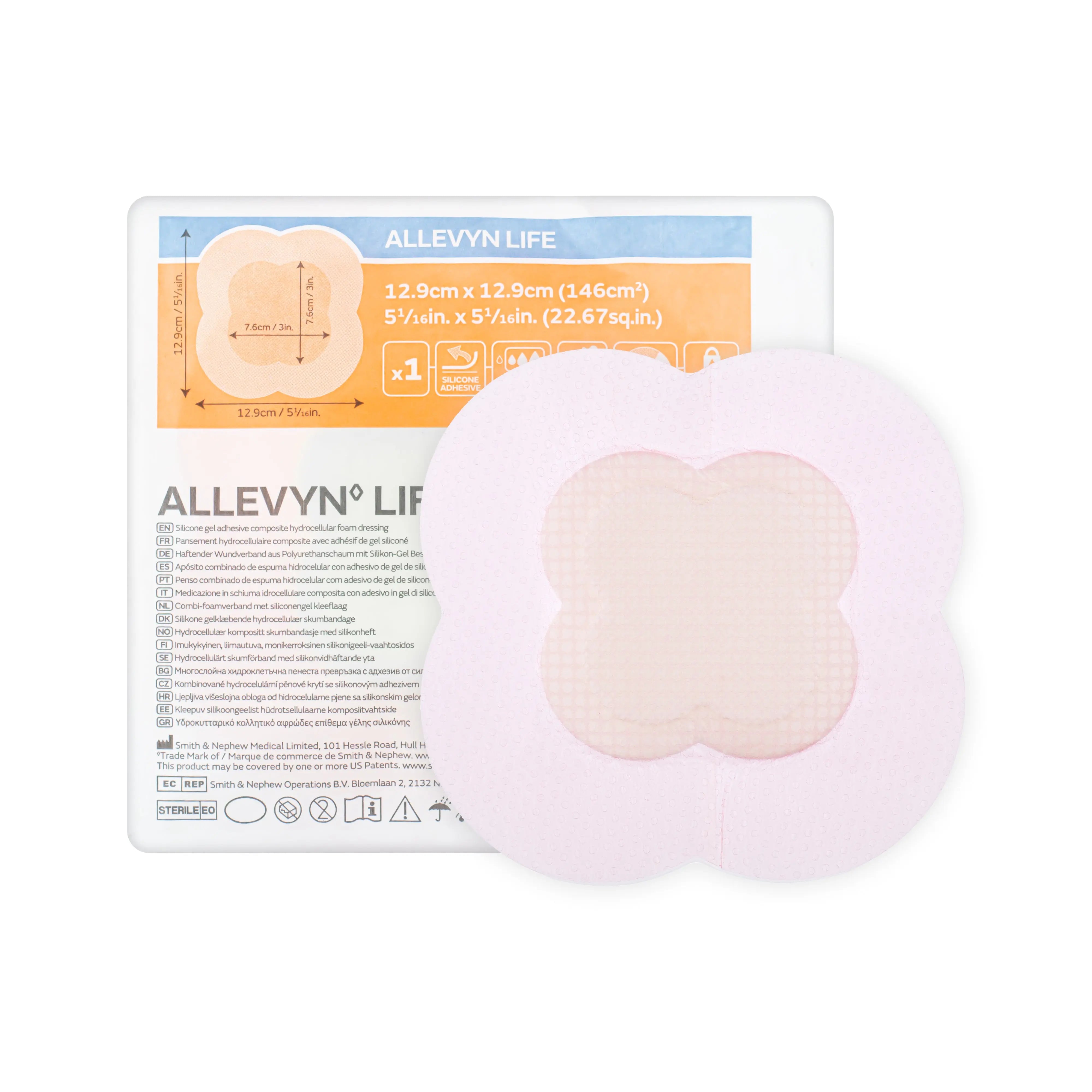 Allevyn Life Dressing - Silicone Adhesive Dressing (Multiple Sizes) (x10)