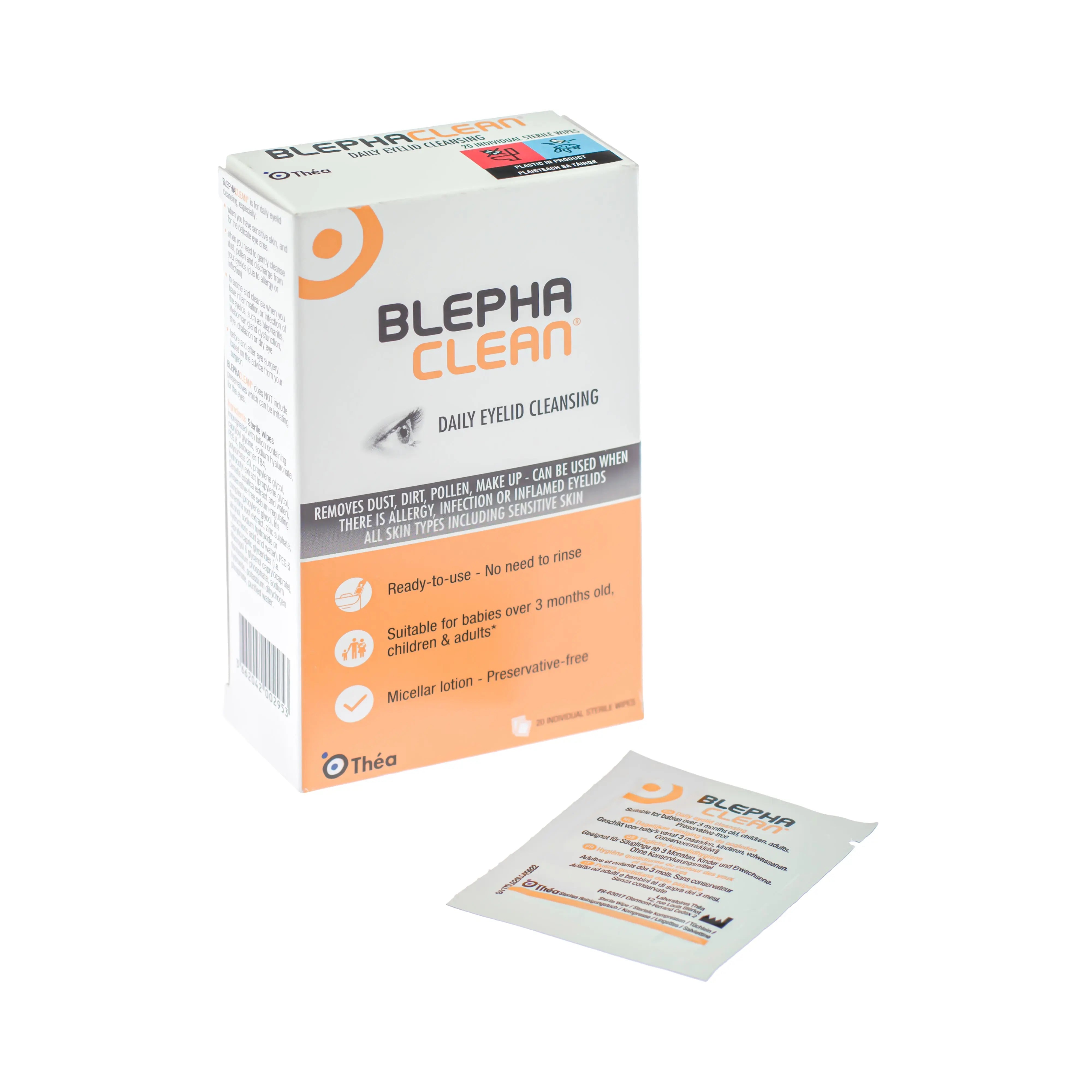 BlephaClean Daily Eyelid Cleansing Wipes (x20)