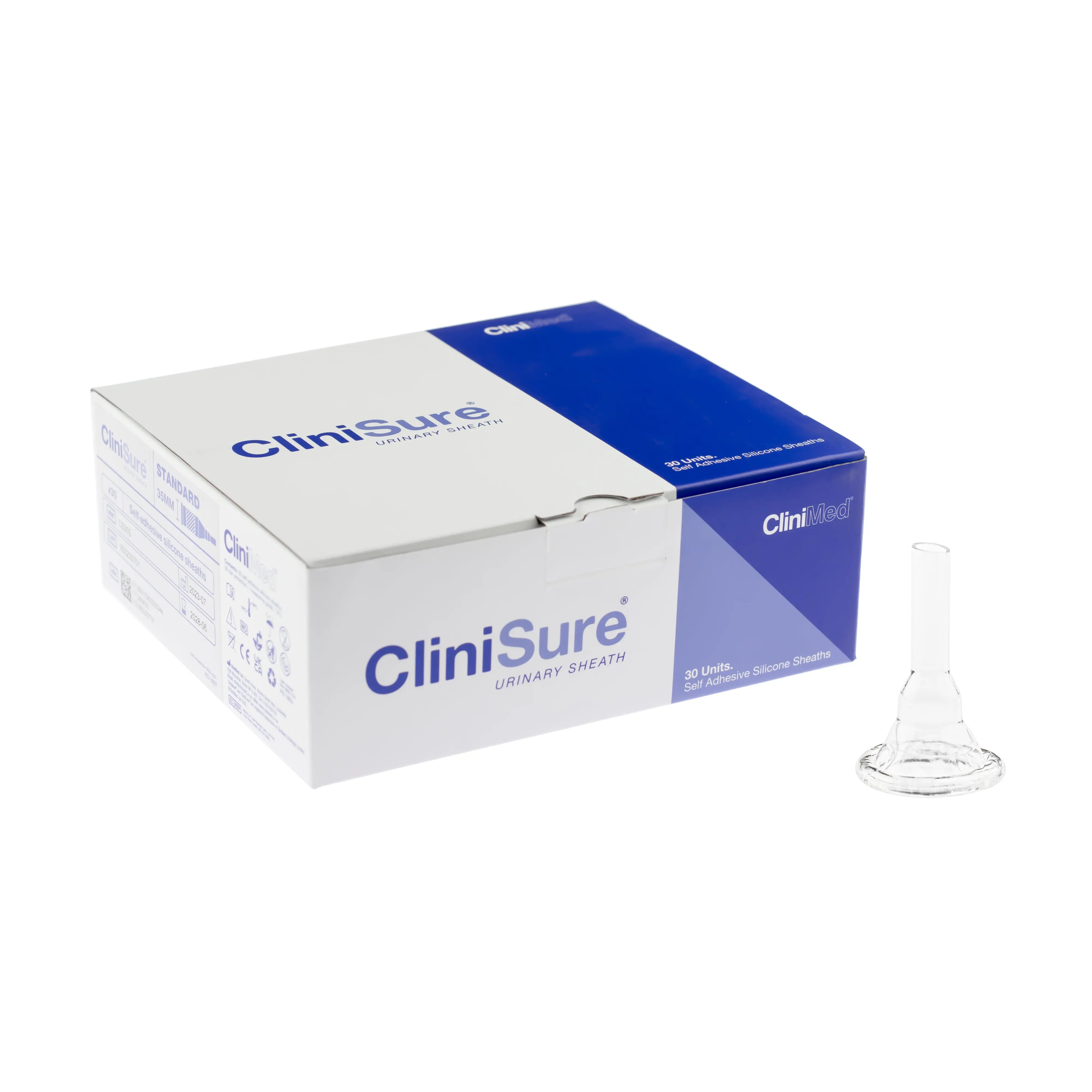 Clinisure Silicone Sheath - Self Adhesive External Catheter (x30)