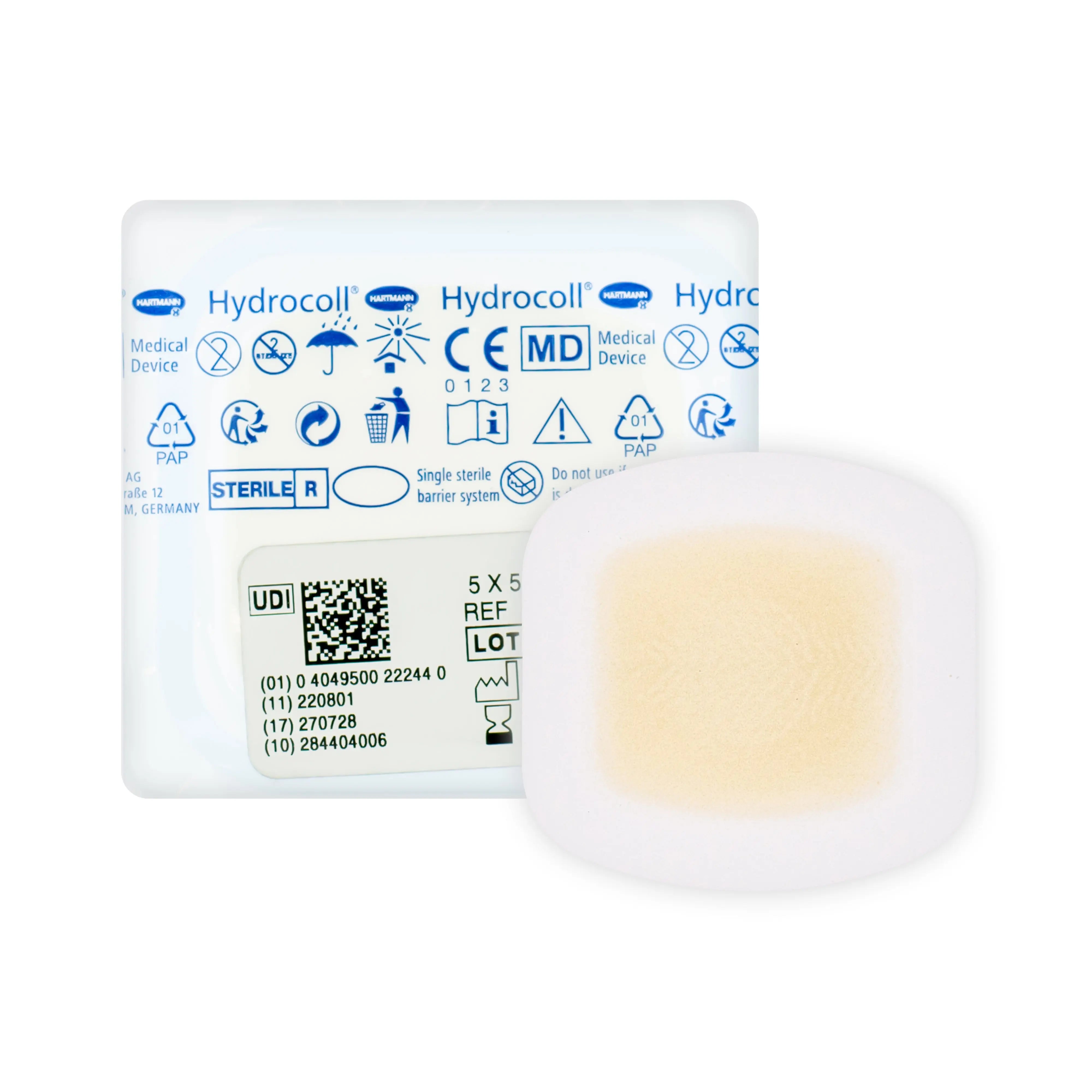 Hydrocoll Border Dressing - Self-Adherent Absorbent Hydrocolloid (Multiple Sizes) (x10)