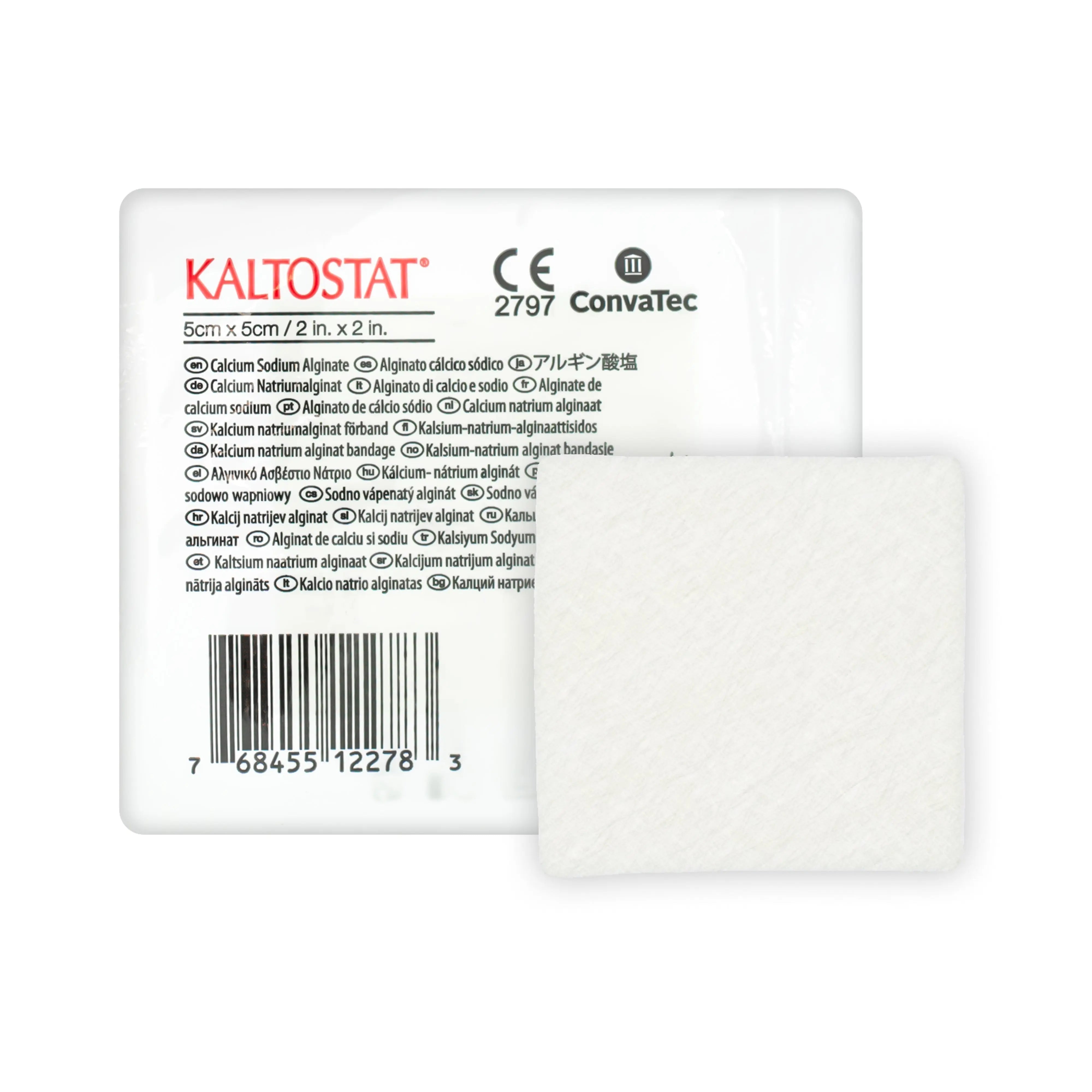 Kaltostat Alginate Dressing - Alginate Primary Dressing (5cm x 5cm) (x10)