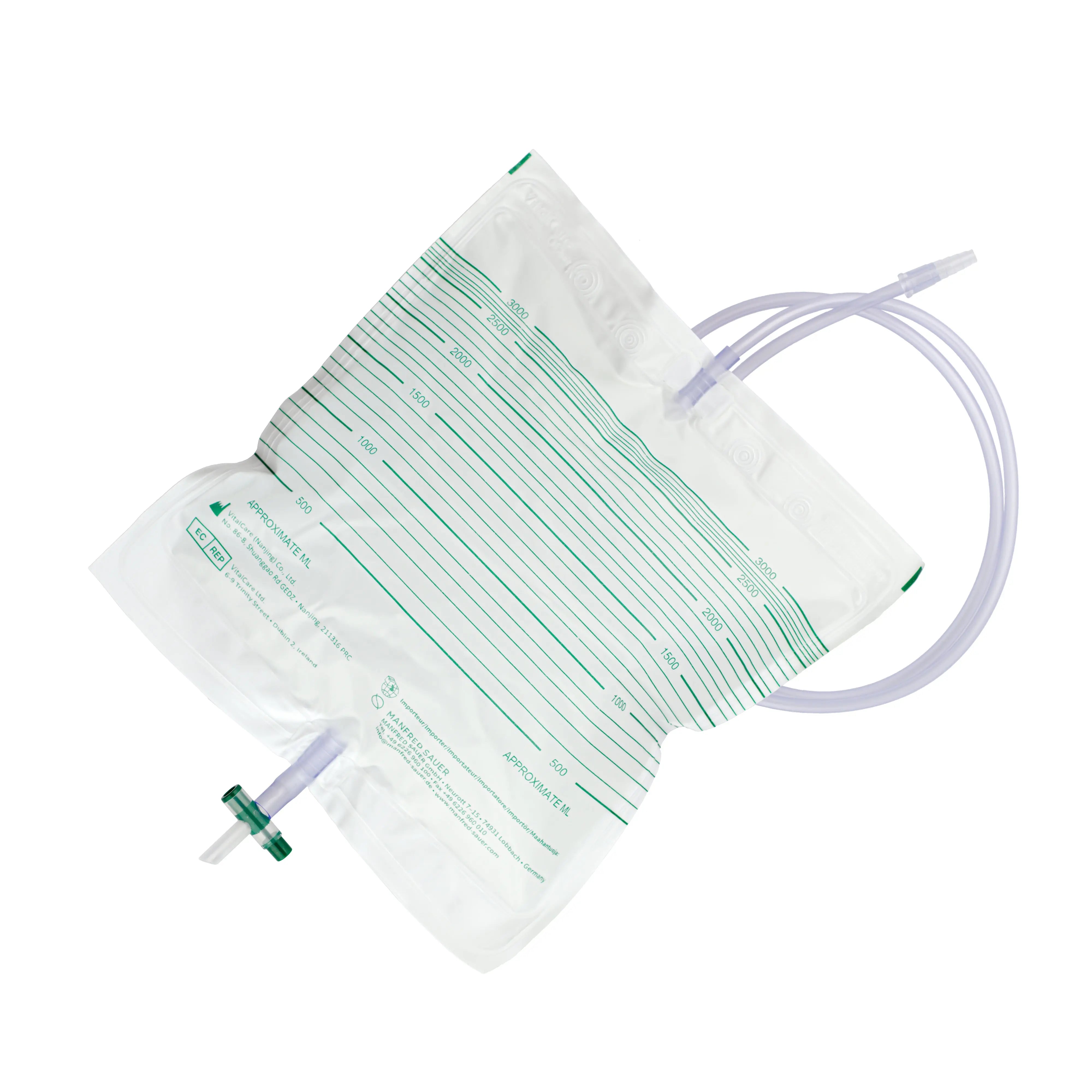 Manfred Sauer 3L Drainage Bags - Urine Night Bags (x10) | Vyne