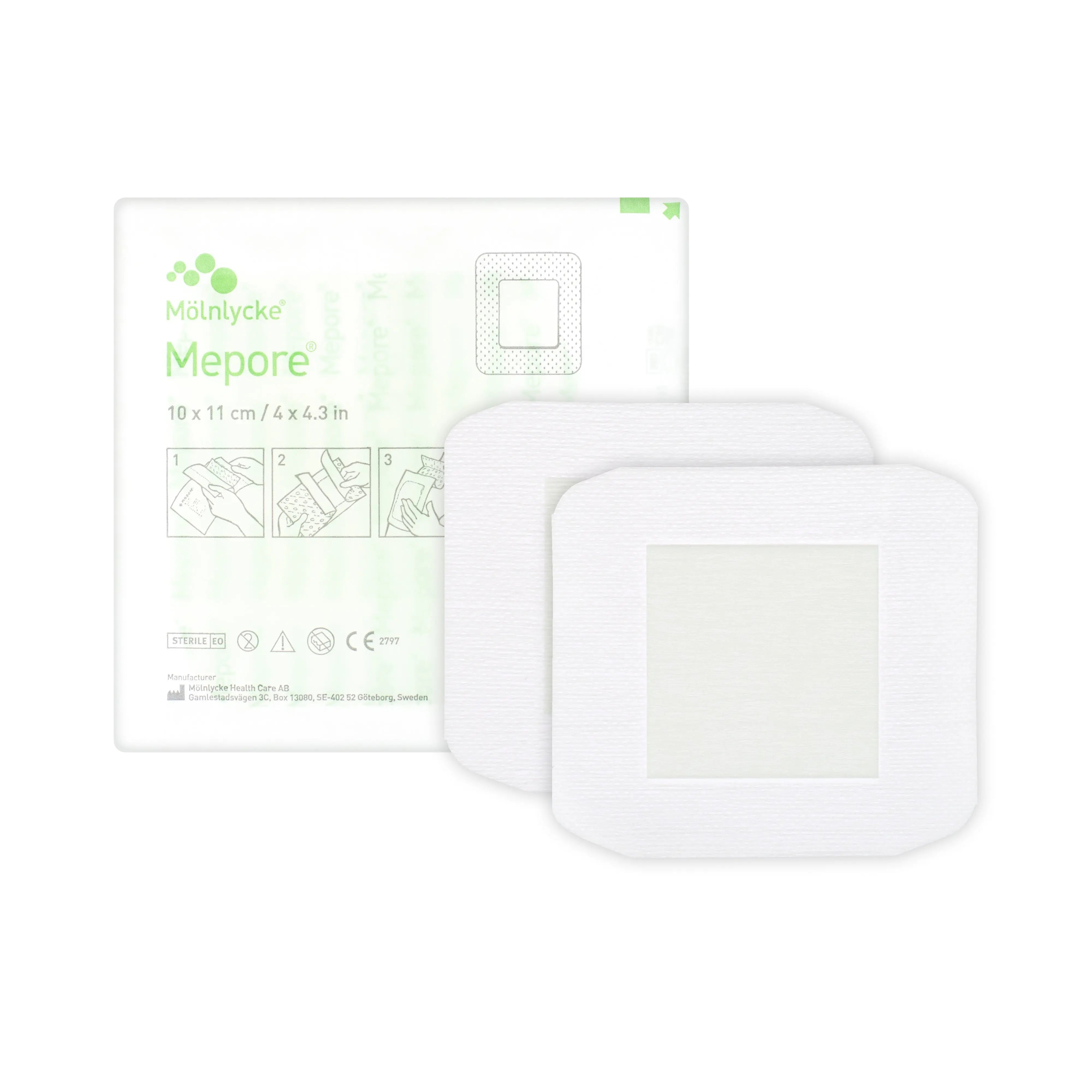 Mepore Adhesive Surgical Dressing - Self -Adherent Absorbent Dressing (Multiple Sizes) (x30, 40, or 55)