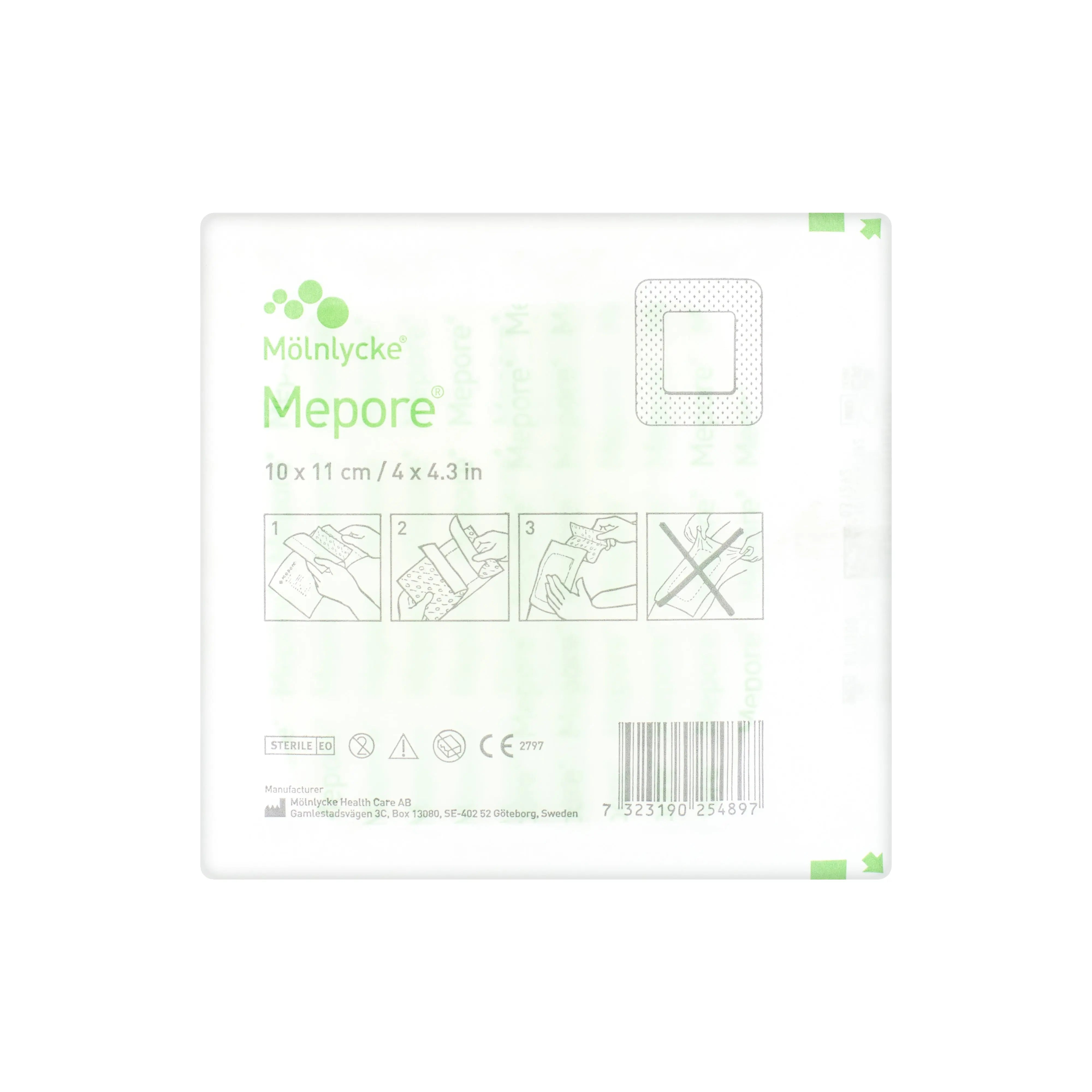 Mepore Adhesive Surgical Dressing - Self -Adherent Absorbent Dressing (Multiple Sizes) (x30, 40, or 55)