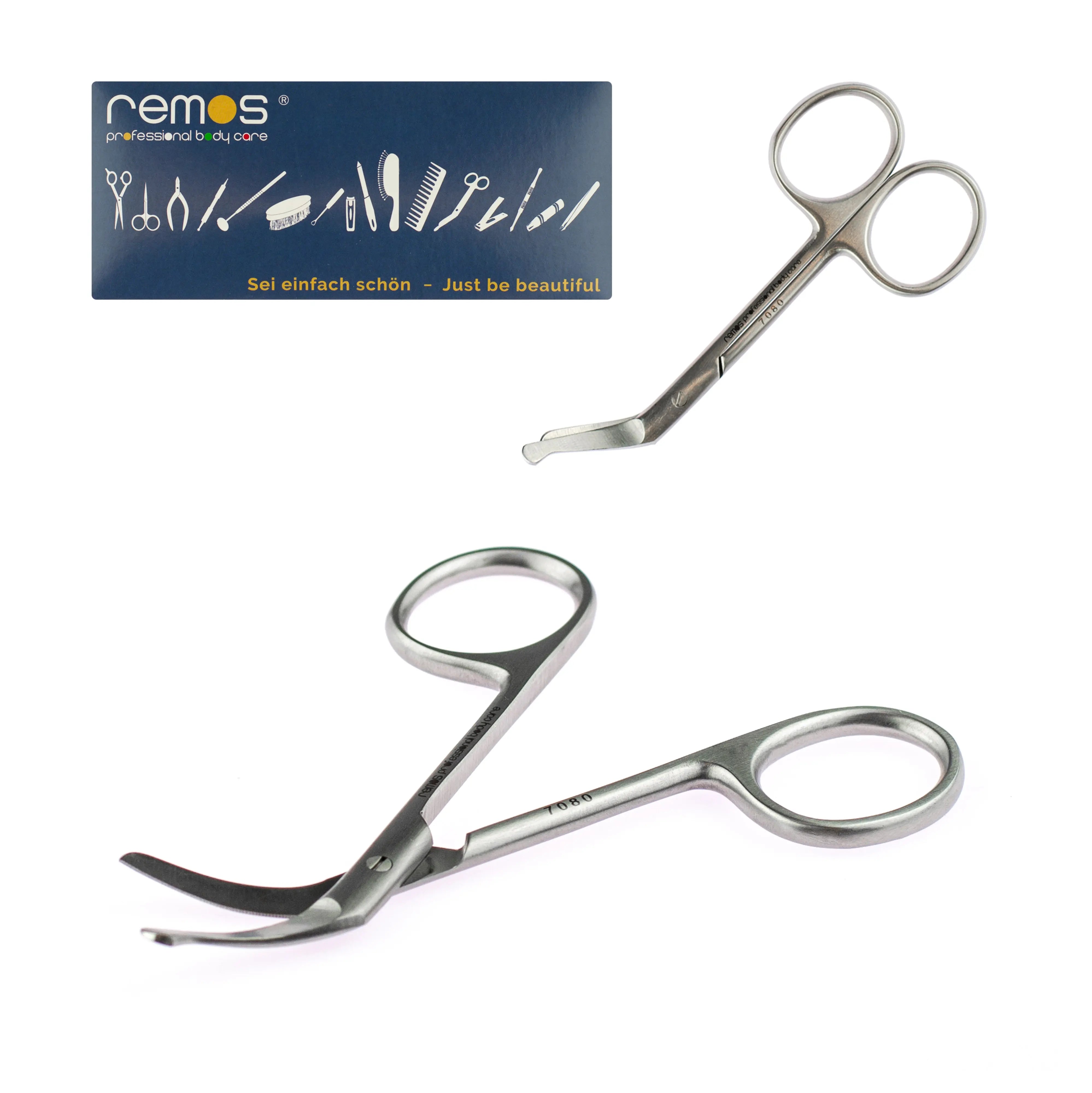 Remos Stoma Scissors - Curved Stainless Steel (Left or Right Handed) (x1)