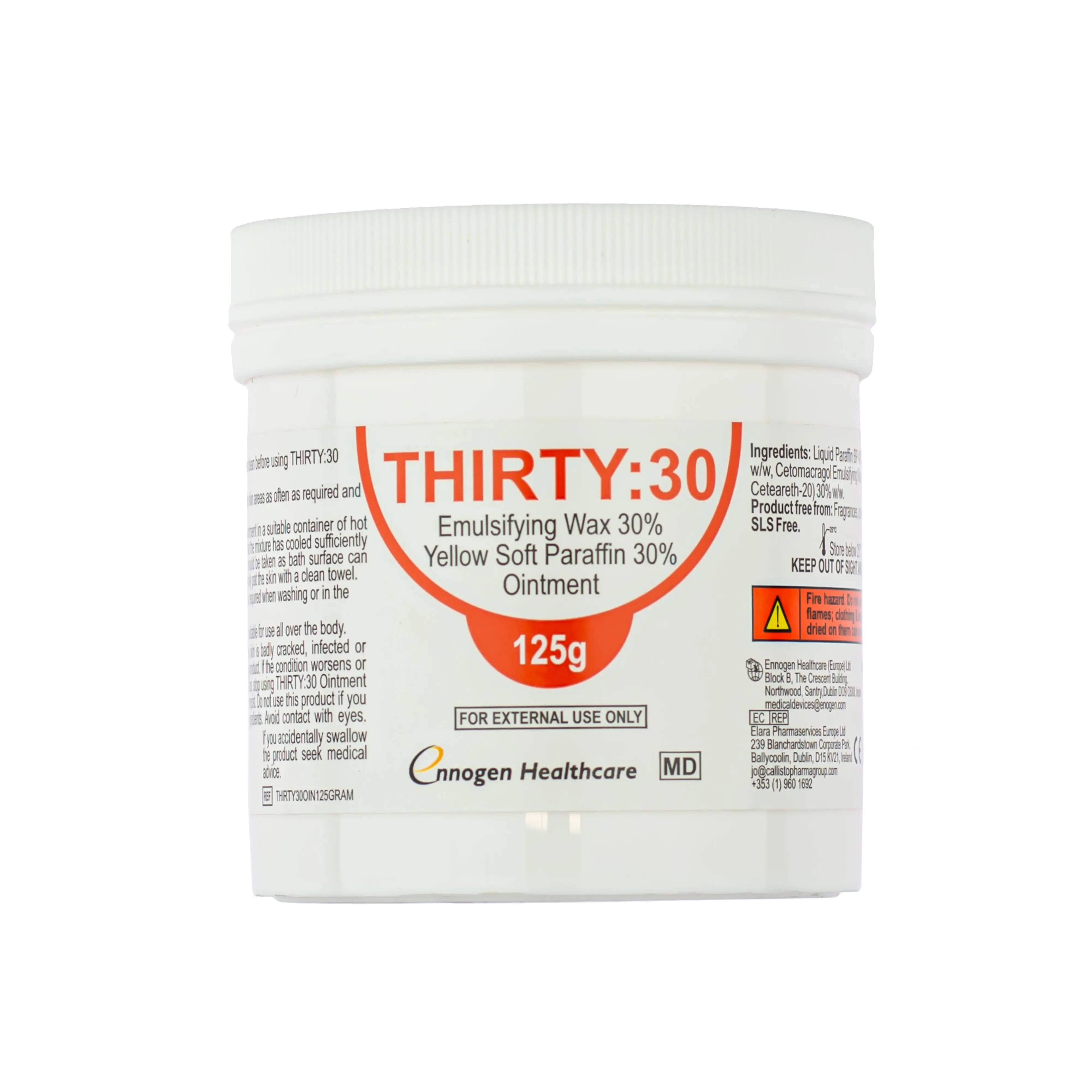 Thirty:30 Ointment - Liquid Paraffin Ointment (125g or 500g) (x1)