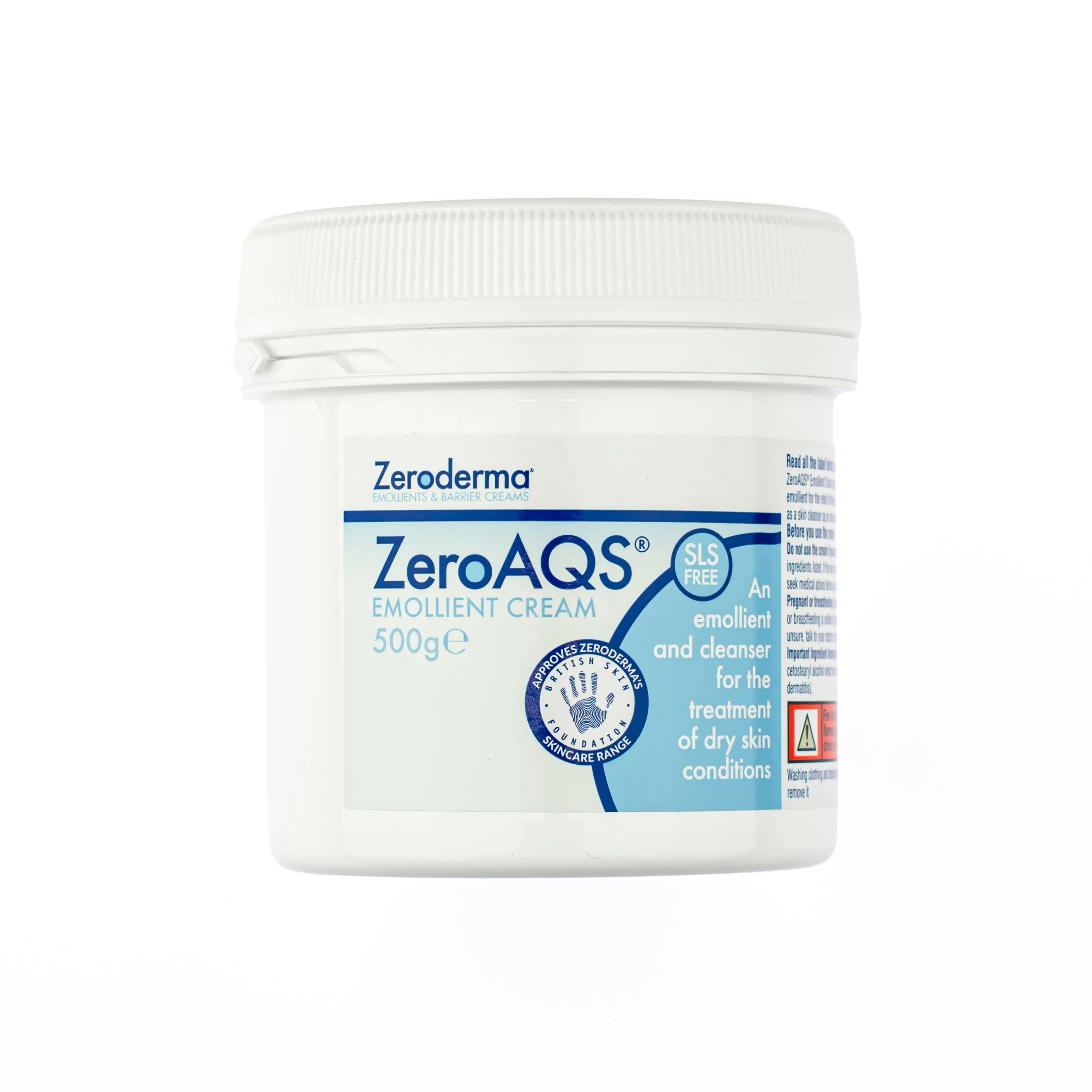 ZeroAQS Emollient Cream - 2 in 1 Ointment & Cleanser (500g)