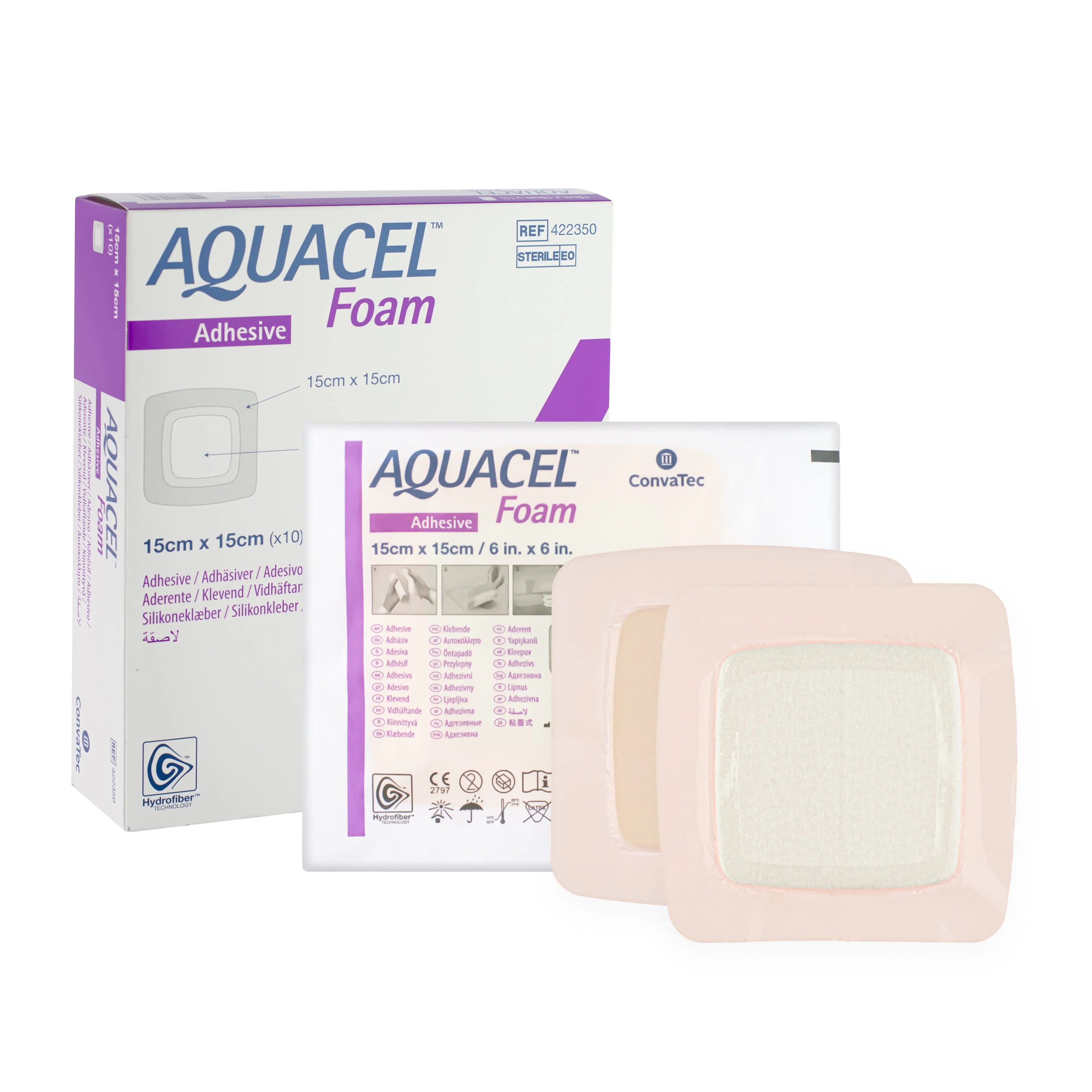 Aquacel Adhesive Foam Dressing (15cm x 15cm) (x10)