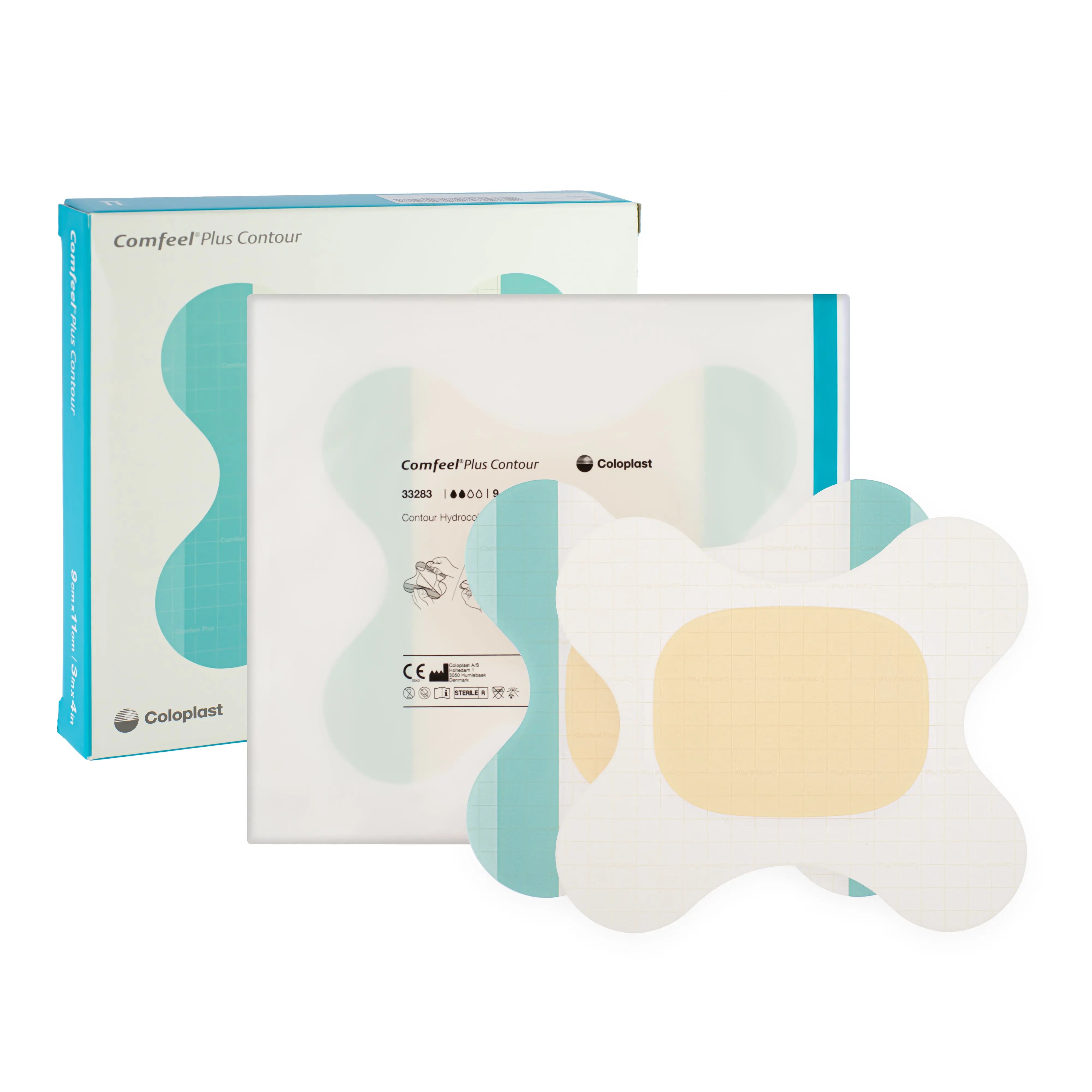 Comfeel Plus Contour - Hydrocolloid Dressing (9cm x 11cm) (x10)