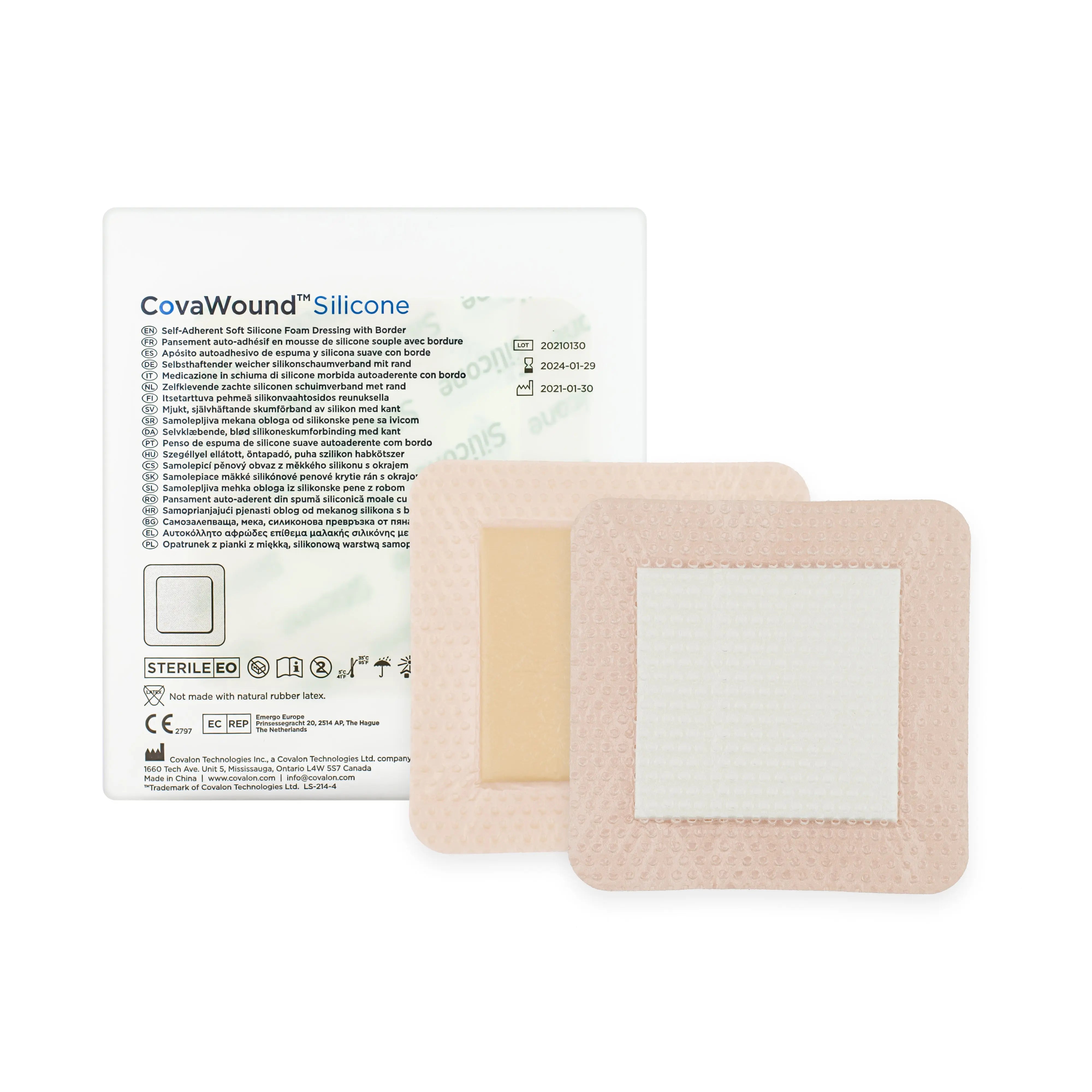 CovaWound - Silicone Foam Border Dressing (x10)