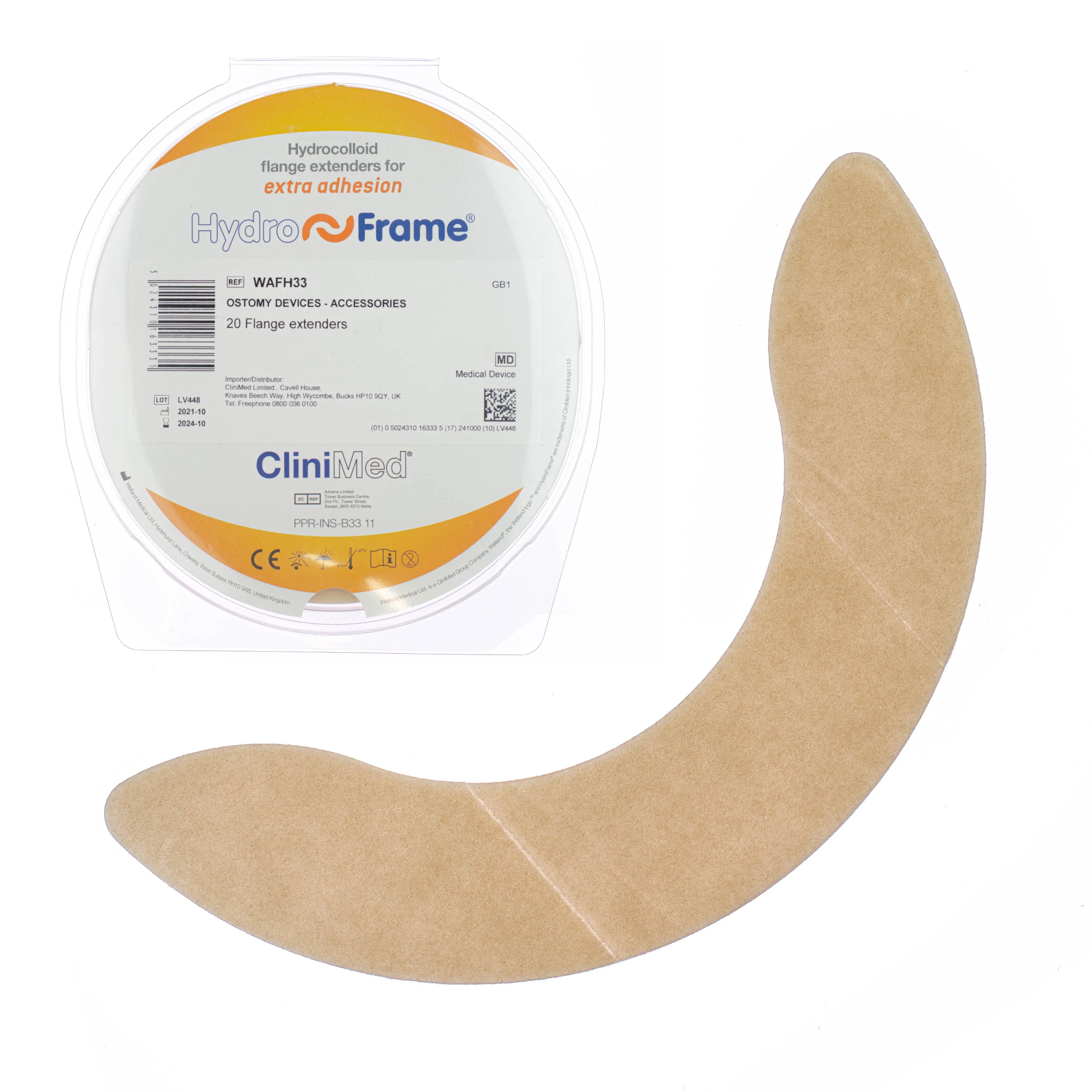 HydroFrame - Hydrocolloid Flange Extenders with Manuka Honey (x20)