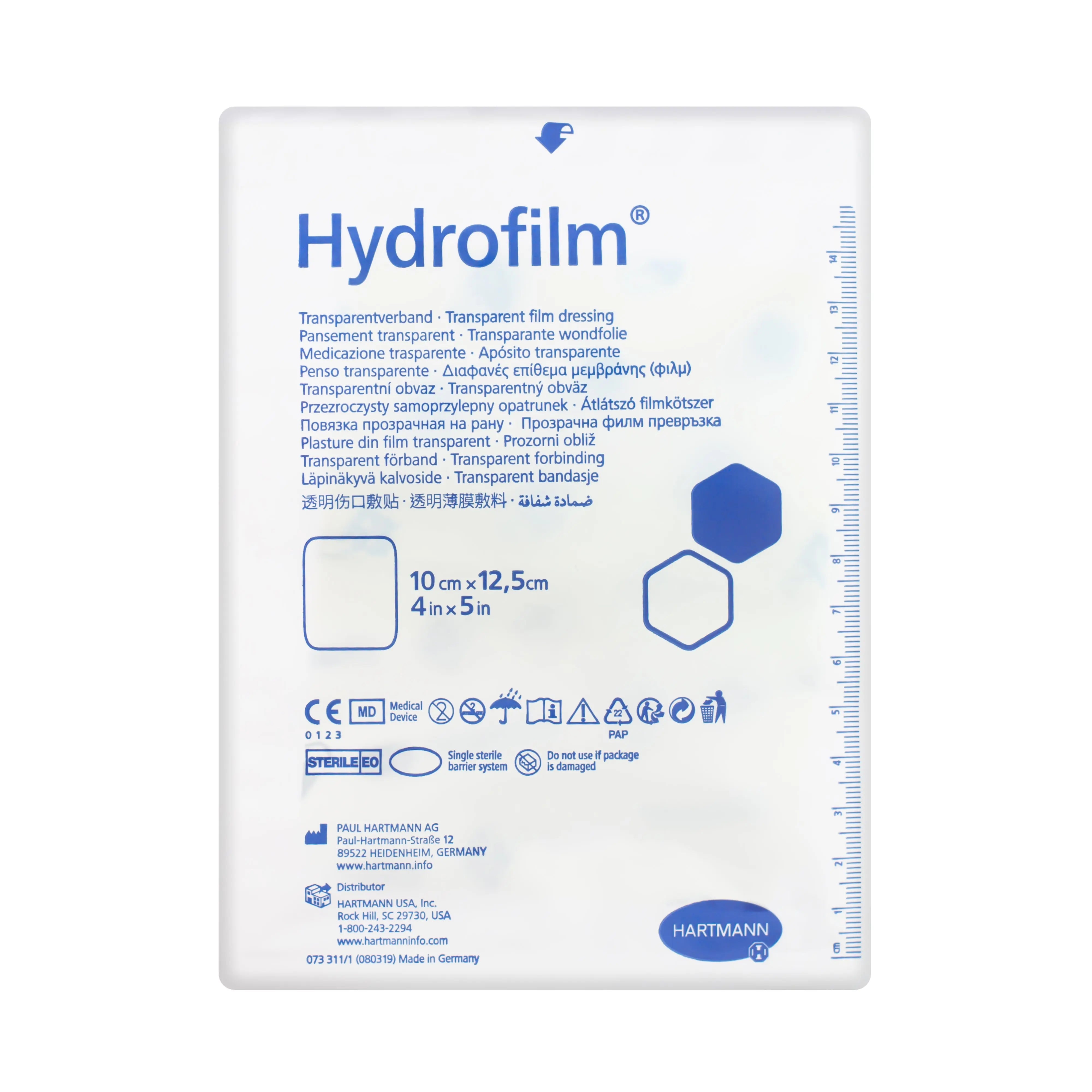 Hydrofilm Self-Adhesive Dressing Pad (x10)