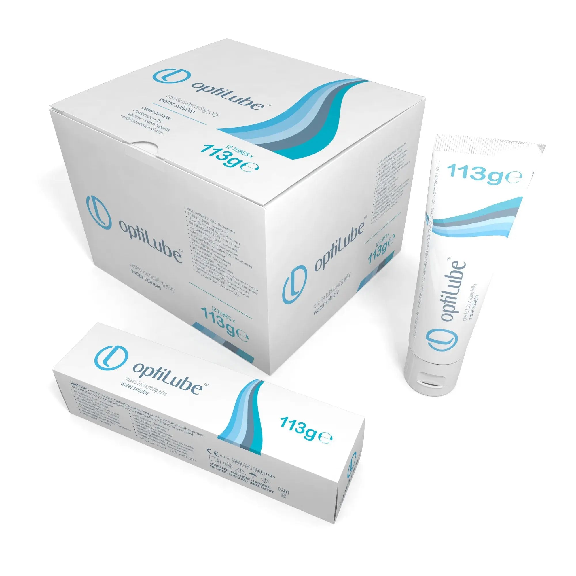 OptiLube Tubes - Sterile Lubricating Jelly (113g)