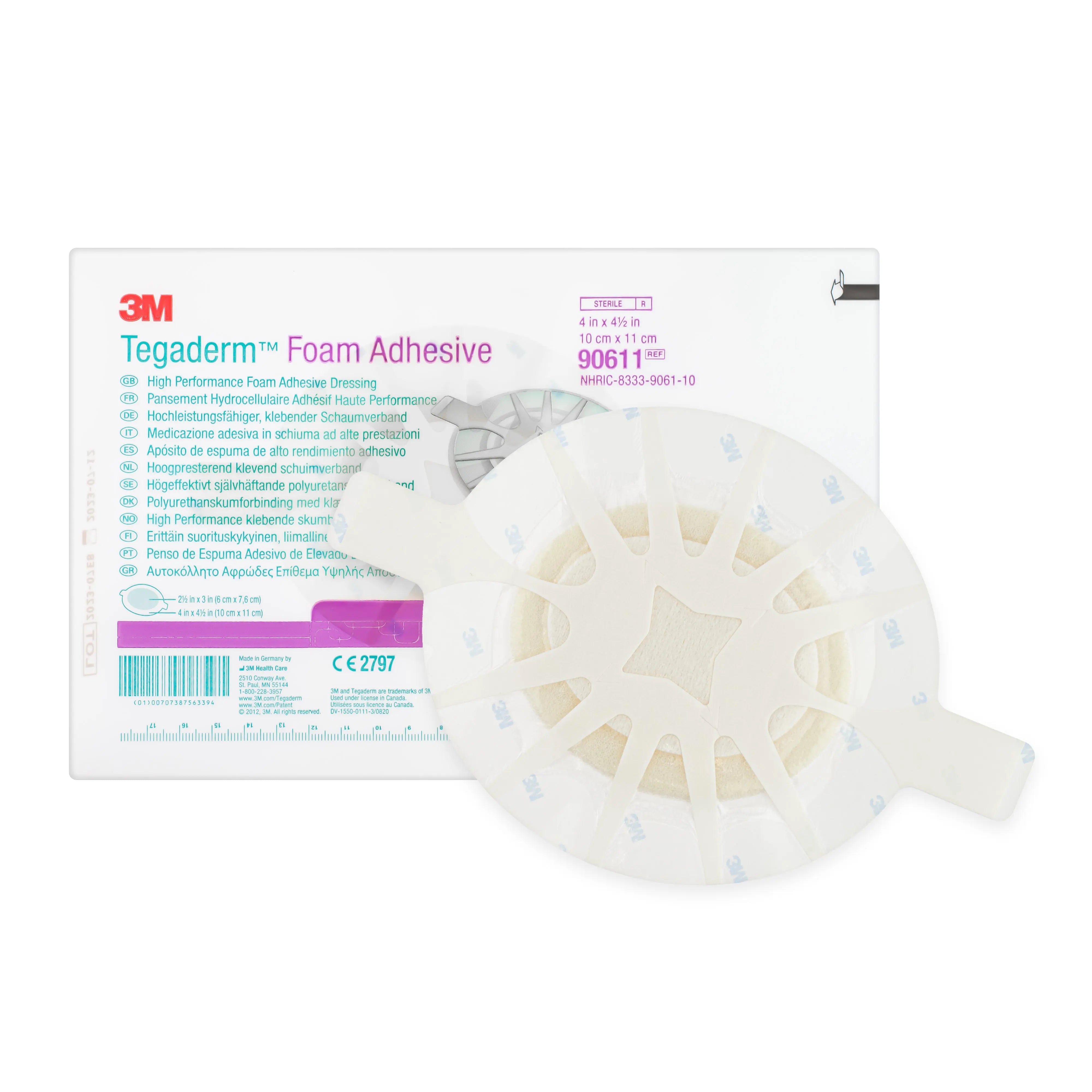 Tegaderm Foam Dressing - Adhesive Dressing (x10)