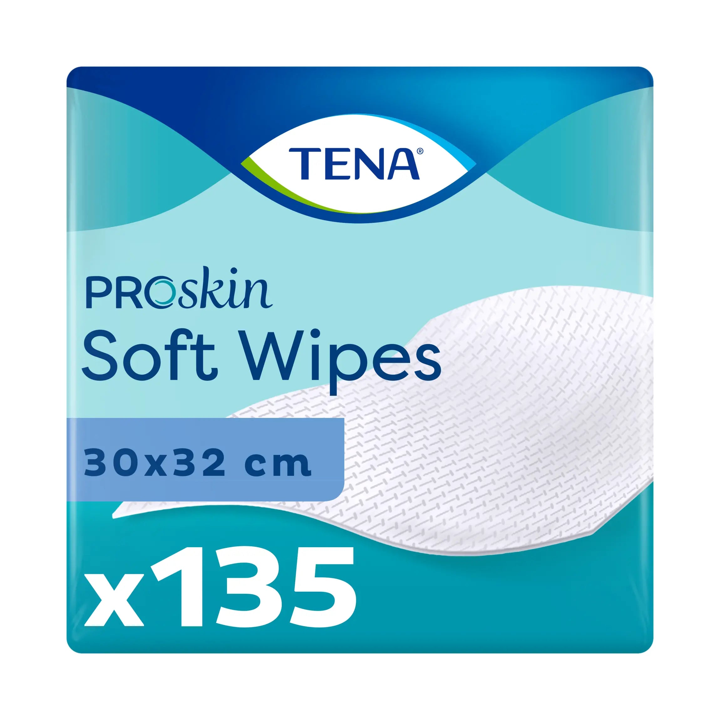 Tena - Soft Dry Wipes (x135)