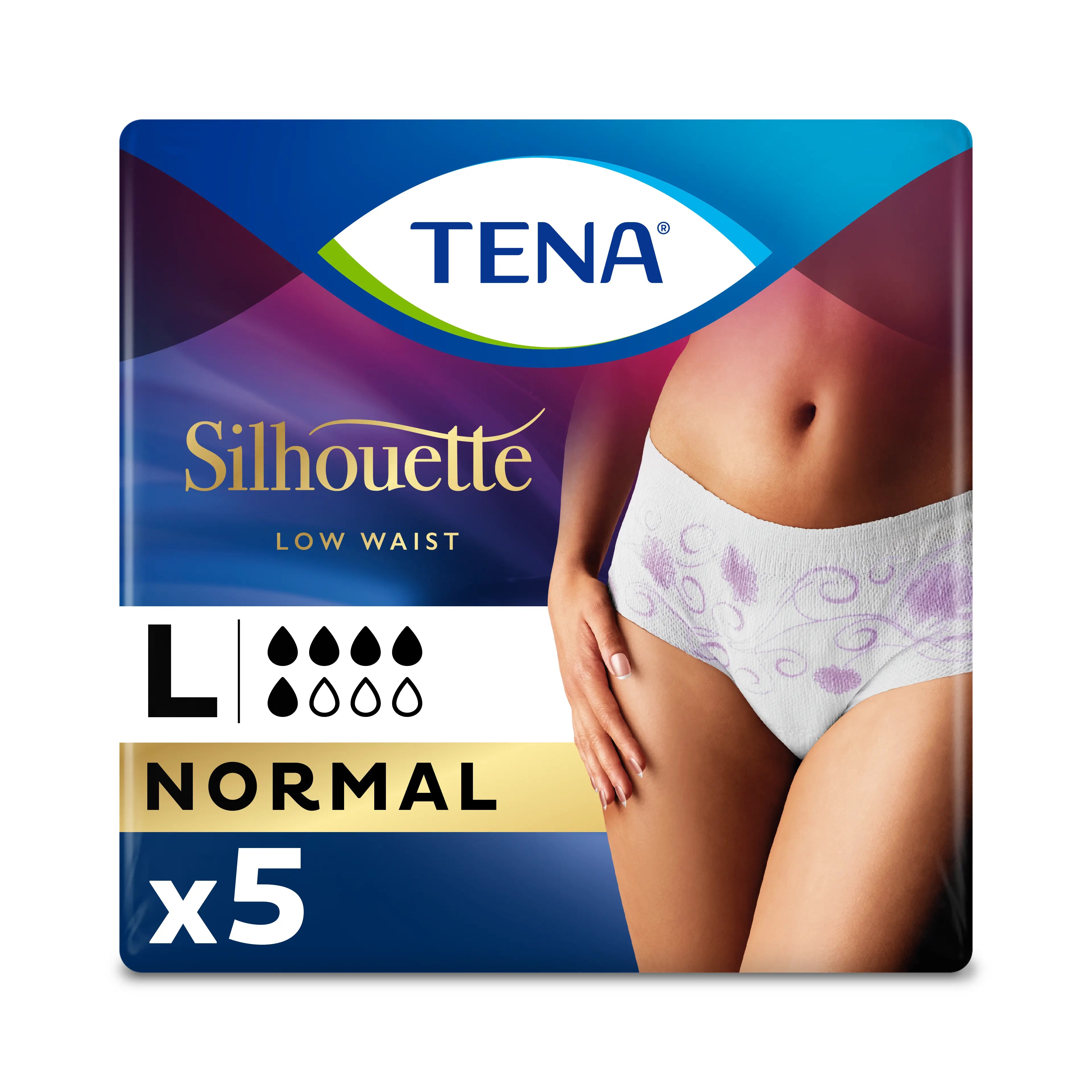 Tena Silhouette - Low Waist Incontinence Underwear (White)